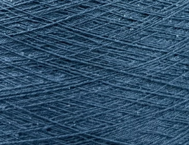 Toscano S.r.L. Art. Seta 854 Nm 2/30 – Garn aus Seide, Baumwolle, Viskose und Leinen col. Staubblau 4018